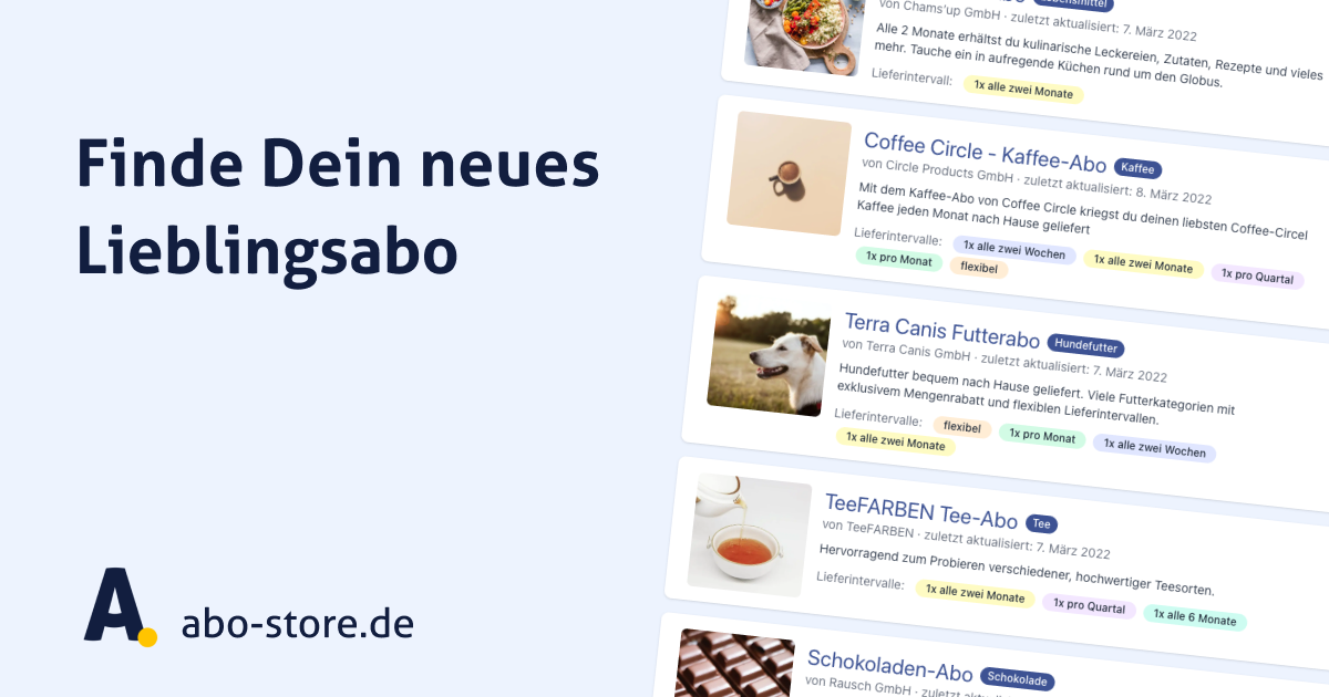 Die besten Abo Boxen aus Deutschland | Abo-Store